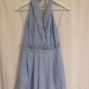Light Blue Halter Romper